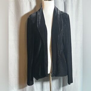 Vintage 90's Alex Evenings Black Velvet Women's Blazer